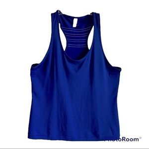 𝅺Aerie Fit Royal Blue Racerback Tank Top Size XL
